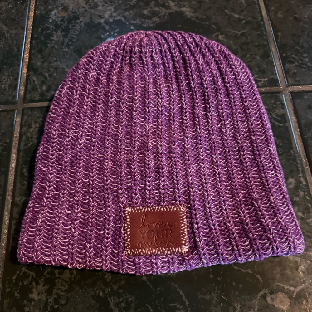 Love Your Melon Purple Beanie